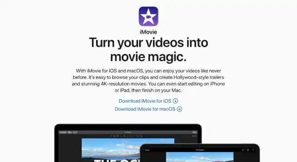 برنامه iMovie