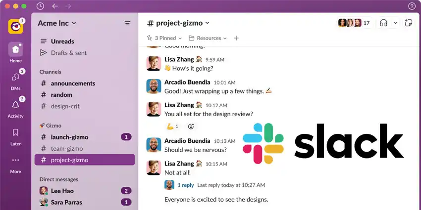 1. Slack: ابزار ارتباطات تیمی