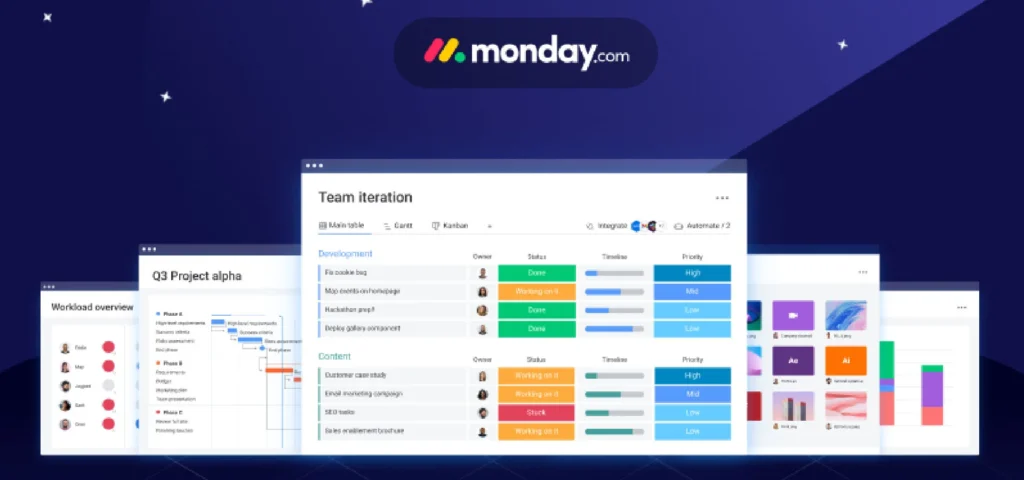 "Monday.com" برای مدیریت پیشرفته منابع و زمان