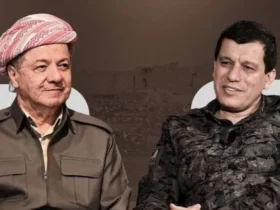 دیدار مسعود بارزانی و مظلوم کوبانی در اربیل گامی به‌سوی اتحاد کردها