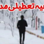 مدارس سنندج به دلیل برف و سرما غیرحضوری شد