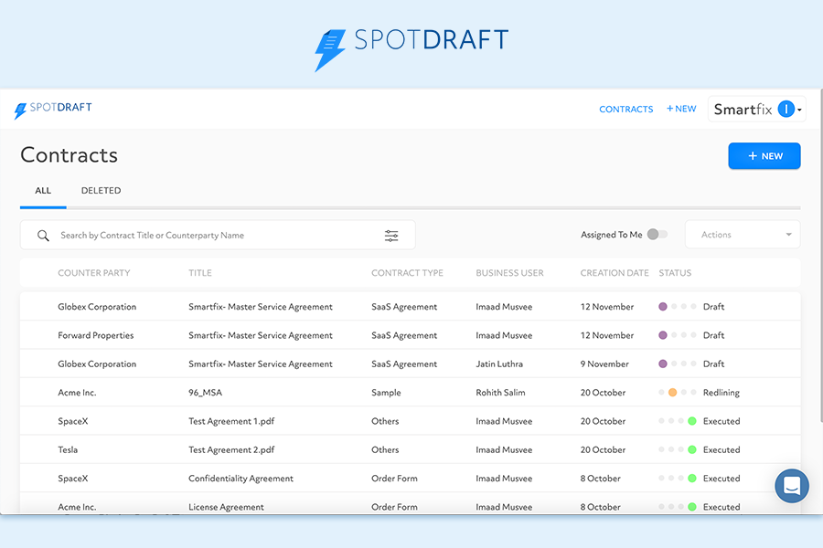 پلتفرم SpotDraft