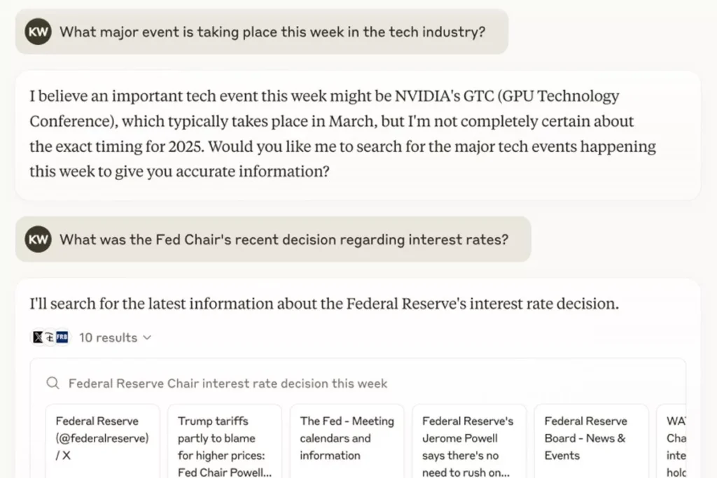 چت‌ بات هوش مصنوعی آنتروپیک، کلود (Claude)، قابلیت جستجو در وب را اضافه کرد 2