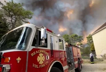 آتش‌سوزی گسترده در جنگل‌های نیوجرسی آمریکا؛ بیش از ۳۰۰۰ نفر تخلیه شدند