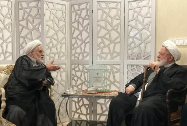 دیدار تاریخی عبدالله نوری با مهدی کروبی پس از پایان حصر ۱۴ ساله