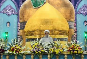 برگزاری جشن باشکوه شب میلاد حضرت معصومه (س) با حضور پناهیان و مداحی کریمی در حرم مطهر + عکس