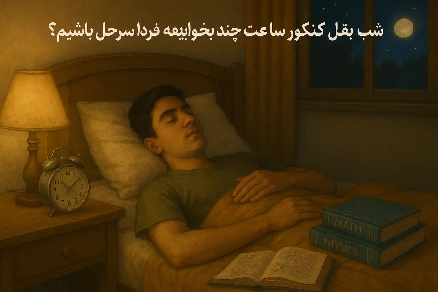 شب قبل کنکور ساعت چند بخوابیم که فردا سرحال باشیم؟