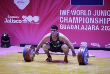 ابوالفضل زارع با رکورد ۳۸۶ کیلوگرم نایب قهرمان وزنه‌برداری جهان شد