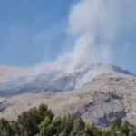 آتش‌سوزی گسترده در کوه دراک شیراز در حال مهار است