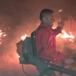 آتش‌سوزی گسترده در جنگل‌های لوداب بویراحمد هنوز مهار نشده است