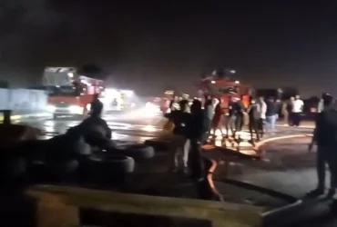 آتش‌سوزی مجاور نیروگاه قائم کرج مهار شد