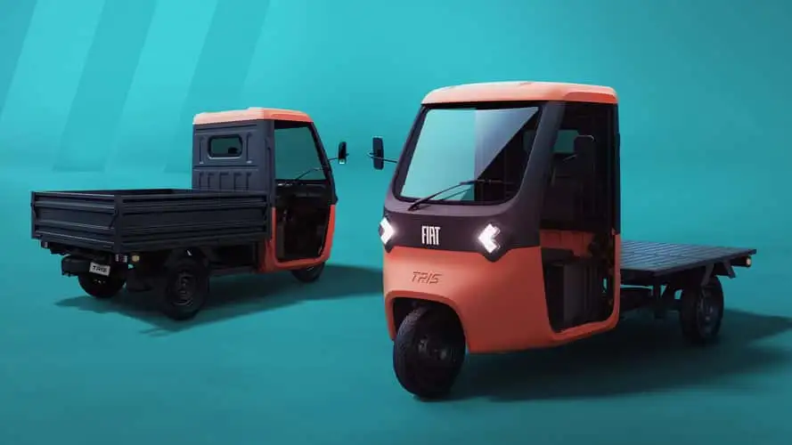 Fiat Tris؛ خودروی برقی سه‌چرخ و بامزه‌ برای تحویل‌های شهری