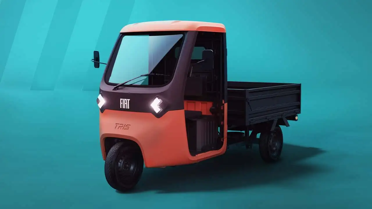 Fiat Tris؛ خودروی برقی سه‌چرخ و بامزه‌ برای تحویل‌های شهری