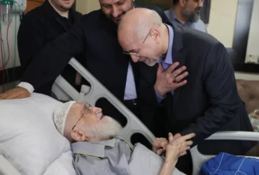 قالیباف از آیت الله نوری همدانی عیادت کرد