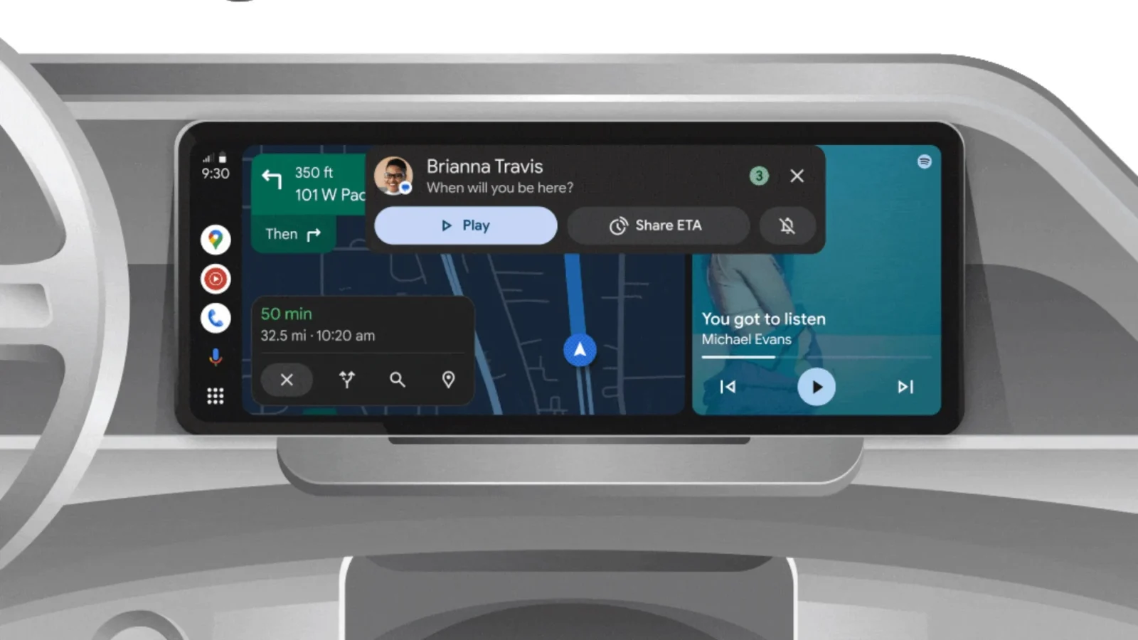 گوگل پشتیبانی مرورگر و اپلیکیشن ویدیویی را به Android Auto اضافه می‌کند