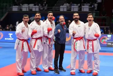 نایب‌قهرمانی تیم ملی کاراته مردان ایران در آسیا با شکست مقابل اردن