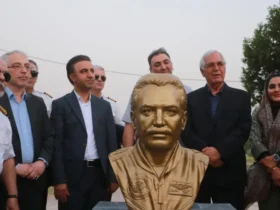 رونمایی از سردیس خلبان محمود اسکندری؛ قهرمان آسمان ایران در خرمشهر جاودانه شد