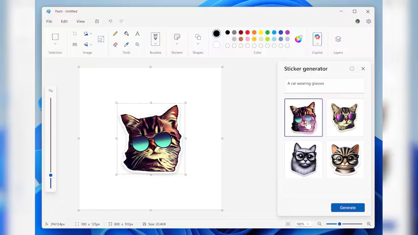رونمایی قابلیت‌های جدید هوش مصنوعی در Paint و Notepad