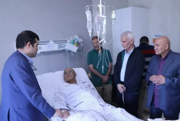 عیادت وزیر ورزش از حسن روشن و جاسم دلاوری _ آرزوی سلامتی برای پیشکسوتان