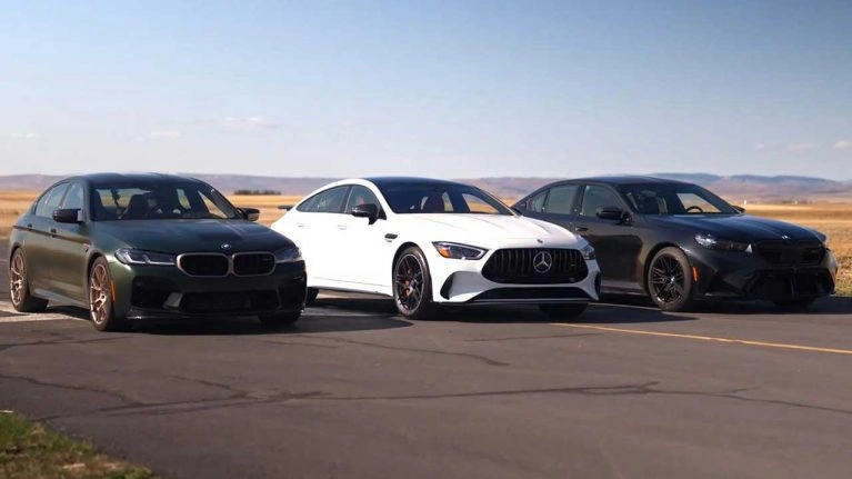 رقابت دیدنی M5 جدید با AMG GT63 و M5 CS در برابر سوپراسپرت‌های ایتالیایی