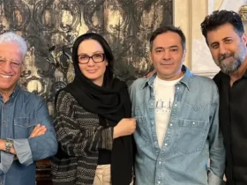 پایتختی‌ها دوباره کنار هم؟ _ عکس صمیمی هومن حاجی‌ عبداللهی با فهیمه و بابا پنجعلی ترکوند!