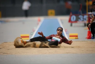 ریحانه مبینی به فینال پرش طول قهرمانی آسیا صعود کرد