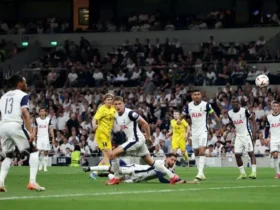 پیروزی قاطع تاتنهام مقابل گلیمت در لیگ اروپا: ۳-۱ در نیمه‌نهایی دور رفت