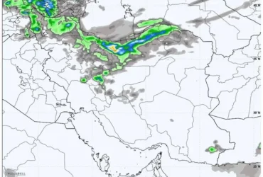 ورود سامانه بارشی جدید از شنبه _ بارش باران و رعد و برق در شمال‌ غرب و سواحل خزر