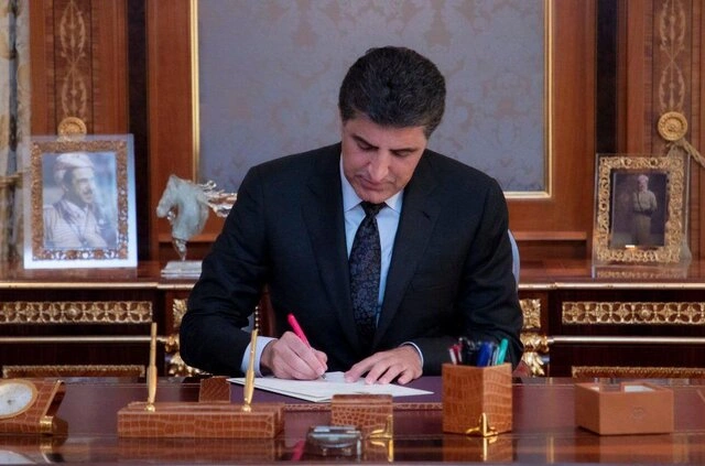 پیام تبریک عید قربان نیچیروان بارزانی به رهبر انقلاب و رئیس‌جمهور ایران
