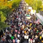 برگزاری مهمانی ۲ کیلومتری عید غدیر در بروجرد با حضور ۱۰۰ هزار نفر
