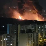 حمله هوایی اسرائیل به انبار نفت شهران تهران
