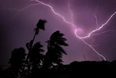 هشدار نارنجی هواشناسی برای نیمه شمالی ایران _ باران، رعد و برق و وزش باد شدید ۱۴ خرداد