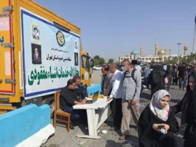 پست تهران در مسیر زائران حرم امام(ره) _ خدمات پستی ویژه در چهاردهم خرداد