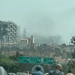 آتش‌سوزی در نزدیکی مجتمع آرارات ونک؛ دود غلیظ شمال تهران را فرا گرفت
