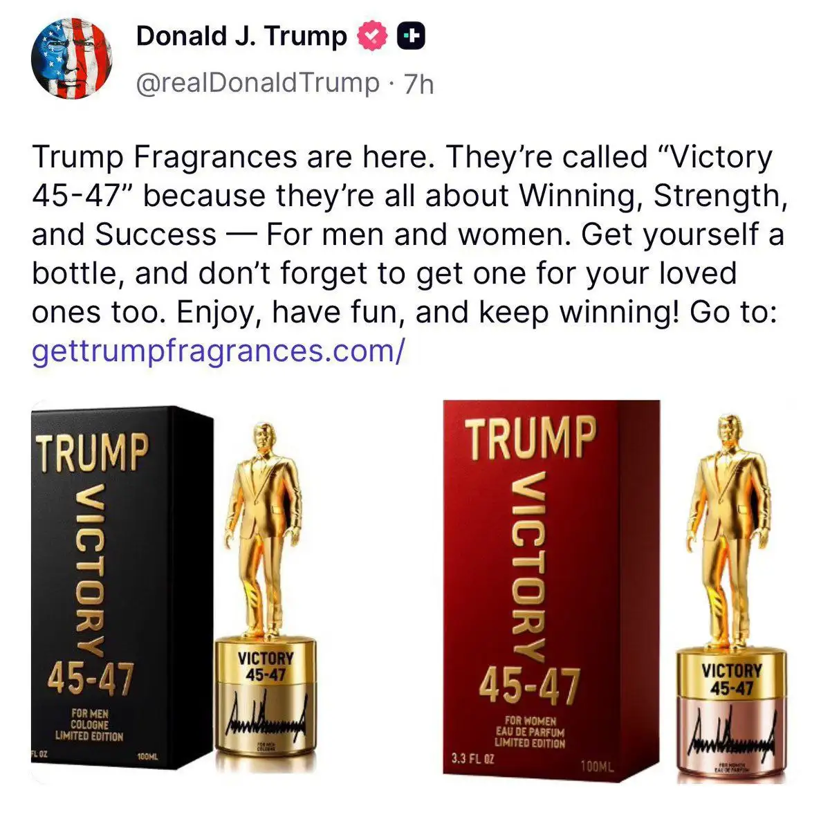 عطر لاکچری ترامپ