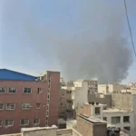 آتش‌سوزی در محدوده پل روشندلان تهران