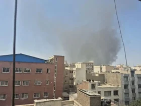 آتش‌سوزی در محدوده پل روشندلان تهران