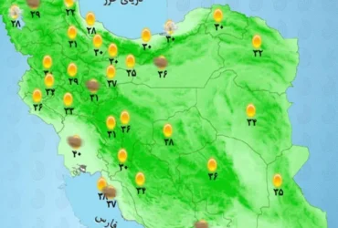 هشدار هواشناسی: رگبار و رعد و برق در جنوب، شرق و برخی مناطق شمالی کشور