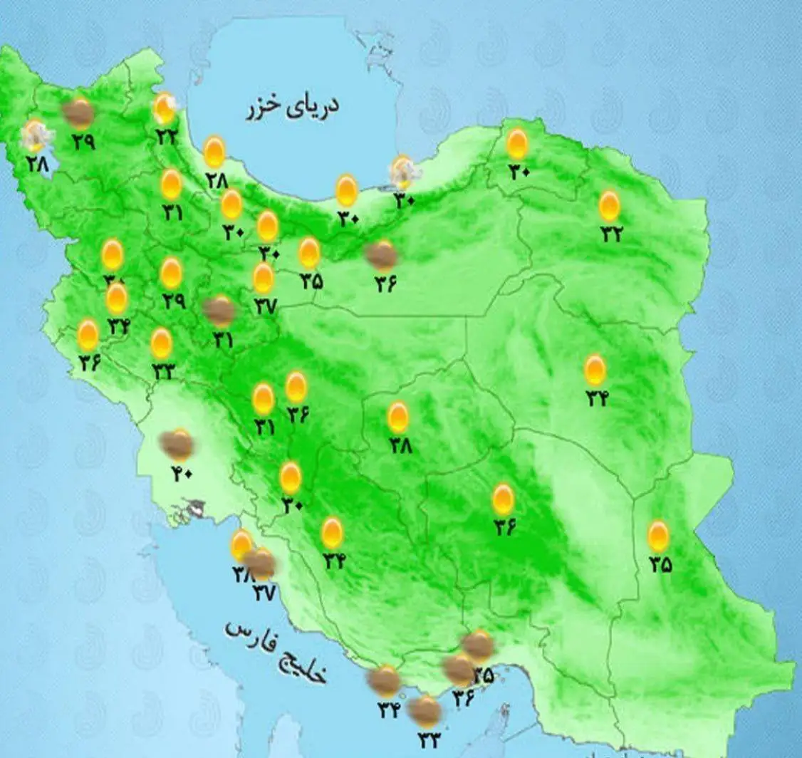 هشدار هواشناسی: رگبار و رعد و برق در جنوب، شرق و برخی مناطق شمالی کشور