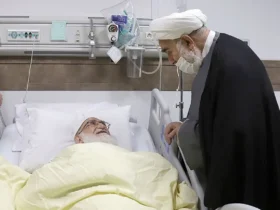 رئیس دفتر رهبر انقلاب از آیت‌الله نوری همدانی عیادت کرد