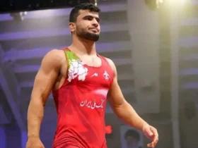 ویدیو کشتی امروز علیرضا مهمدی برابر کشتی‌گیر بلغارستانی