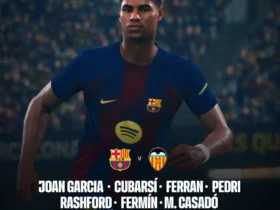 اعلام ترکیب بارسلونا مقابل والنسیا - حضور کوبارسی، رشفورد و رونی