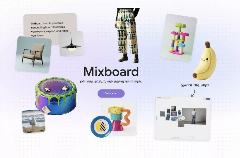 گوگل از ابزار هوش مصنوعی Mixboard رونمایی کرد