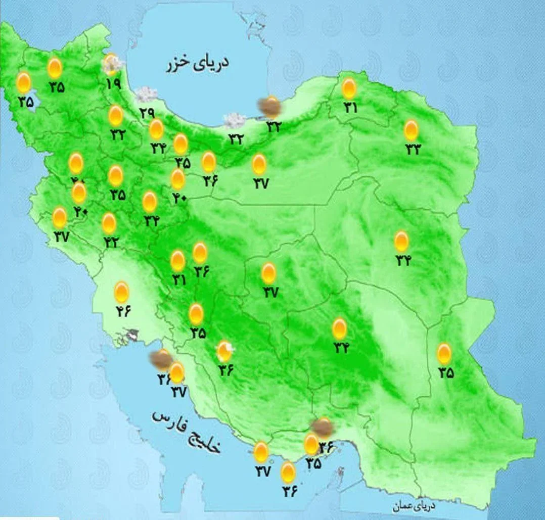 بارش پراکنده و رعدوبرق در شرق و جنوب کشور؛ هشدار برای برخی مناطق