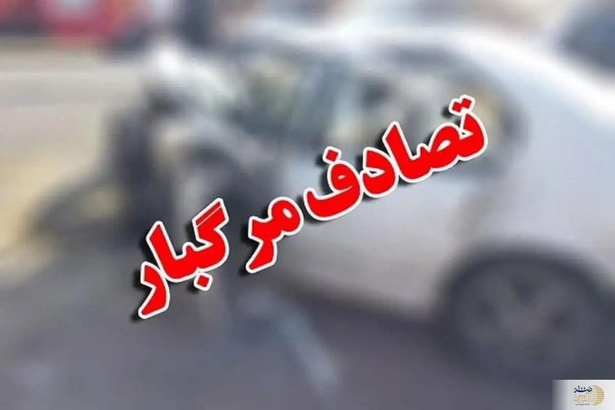 حادثه دلخراش در محور تاکستان-اقبالیه - مرگ راننده وانت نیسان