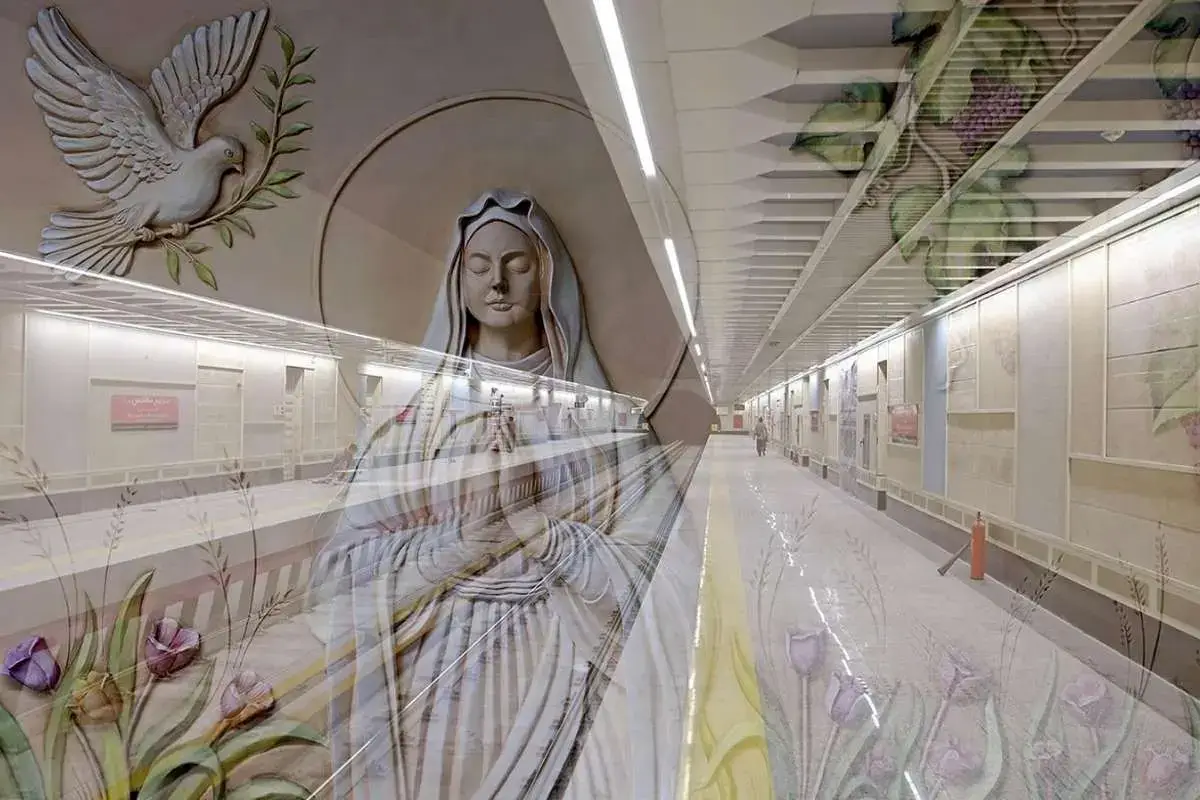 رونمایی از متروی مریم مقدس در تهران؛ تلفیق هنر، ایمان و معماری