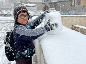 بارش برف و کولاک در آذربایجان شرقی شروع شد