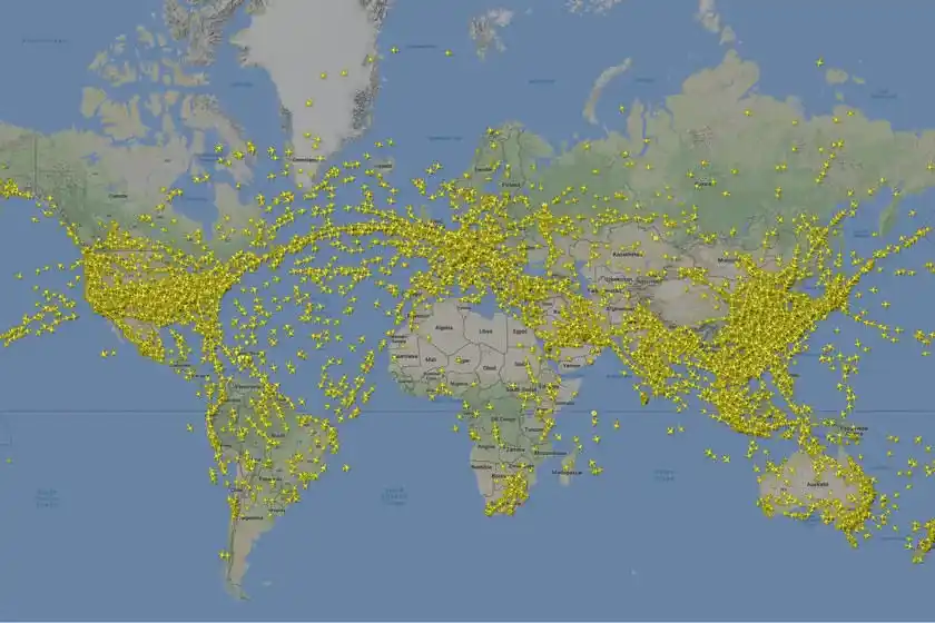 چگونه پروازهای عبوری از ایران را مشاهده کنم؟