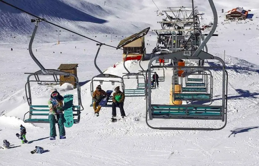 مسیر دسترسی به پیست اسکی توچال